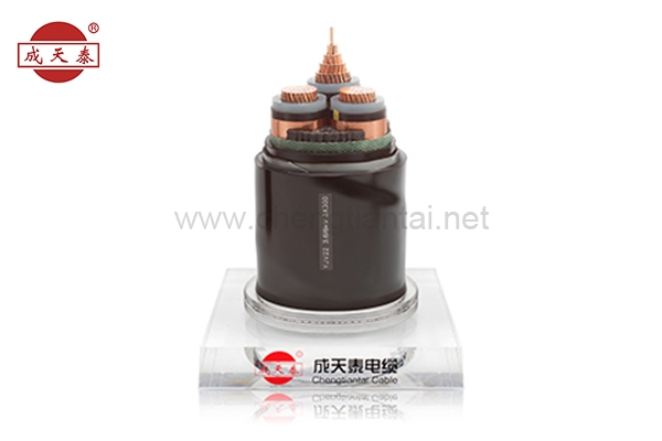 YJV22 3.6/6（7.2）kV  铜芯，交联聚乙烯绝缘，钢带铠装聚乙烯护套电力电缆